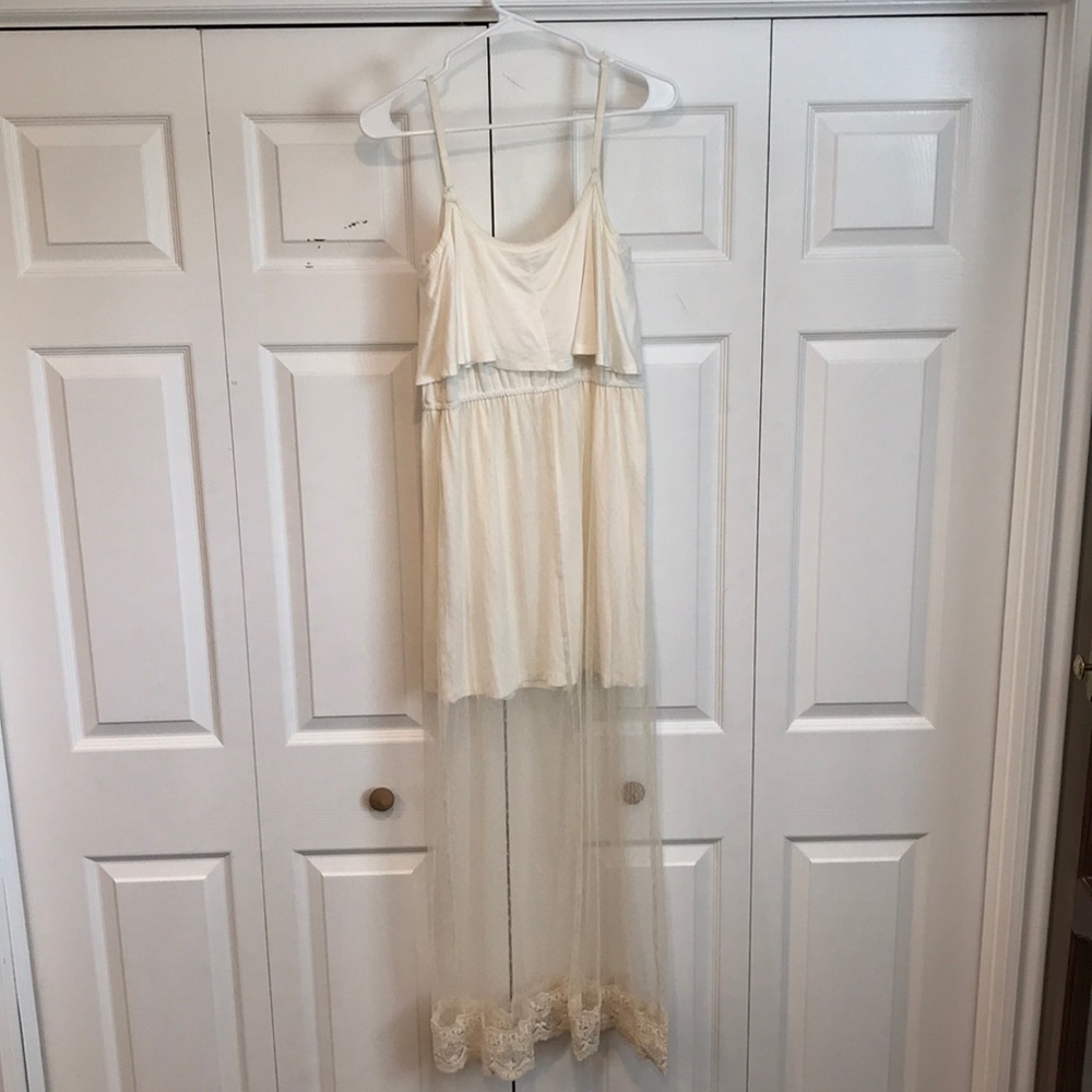 charlotte russe cream lace dress - Picture 2 of 5